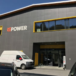 Der Werkhof von Repower in Ilanz